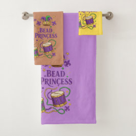 Kralenprinses - Mardi Gras Bad Handdoek