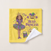 Kralenprinses - Mardi Gras Bad Handdoek (Wasdoekje)