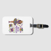 Kralenprinses - Mardi Gras Bagagelabel (Voorkant (horizontaal))