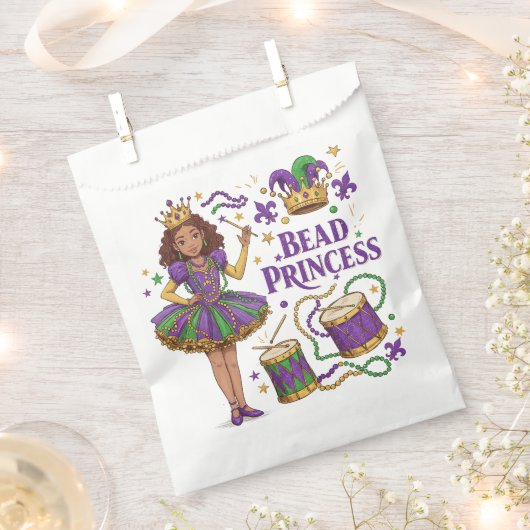 Kralenprinses - Mardi Gras Bedankzakje (Geknipt)