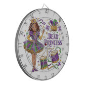 Kralenprinses - Mardi Gras Dartbord (Voorkant Links)