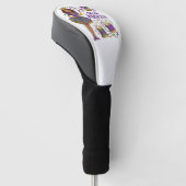 Kralenprinses - Mardi Gras Golfheadcover (Schuin)