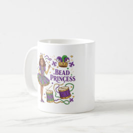 Kralenprinses - Mardi Gras Koffiemok