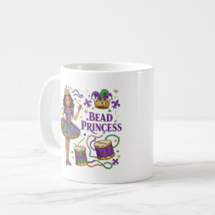 Kralenprinses - Mardi Gras Koffiemok