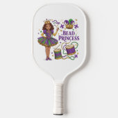 Kralenprinses - Mardi Gras Pickleball Paddle (Achterkant)