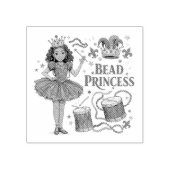 Kralenprinses - Mardi Gras Rubberstempel (Afrduk)