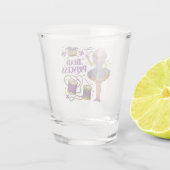 Kralenprinses - Mardi Gras Shot Glas (Achterkant)