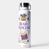 Kralenprinses - Mardi Gras Waterfles (Achterkant)