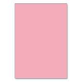 Kralenroze Rood Minimalistisch Script Trouwplaatsk Kaart (Achterkant)