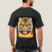 Kralig Abstract Tijger ontwerp T-shirt (Achterkant)