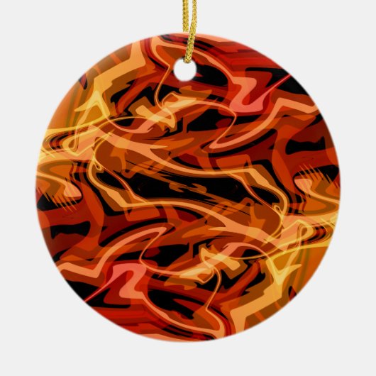 Kramble Eggs & Peppers Keramisch Ornament (Voorkant)