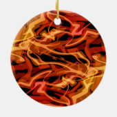 Kramble Eggs & Peppers Keramisch Ornament (Achterkant)