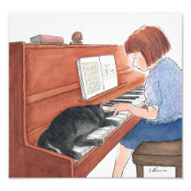Krameer de kat op de piano