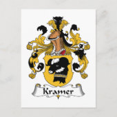 Kramer Family Crest Briefkaart (Voorkant)