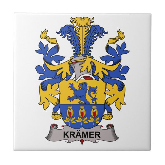 Kramer Family Crest Tegeltje (Voorkant)