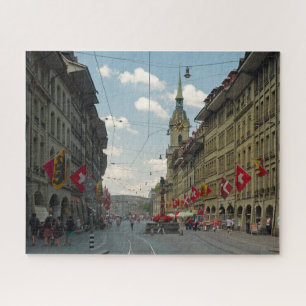 Kramgasse Street Bern Zwitserland Jigzaag Puzzle Legpuzzel