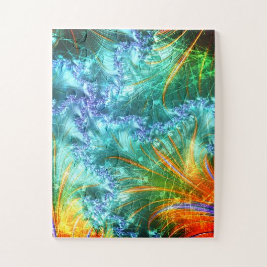 Krampachtige fractaal legpuzzel (Verticaal)