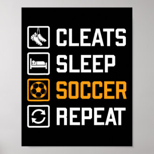 Krampe Slapen Voetbal Herhalen Grappig Fans Teamsp Poster