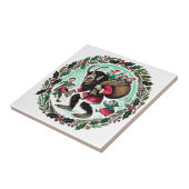 Krampos Kerstmis Tegeltje (Zijkant)
