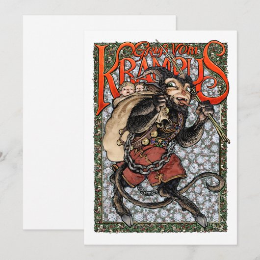 Krampus 2018 kerstkaart (Voorkant / Achterkant)