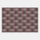 Krampus 3 Styles kerstfeestdag Inpakpapier Vel (Voorkant 3)