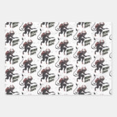 Krampus 3 Styles kerstfeestdag Inpakpapier Vel (Voorkant)