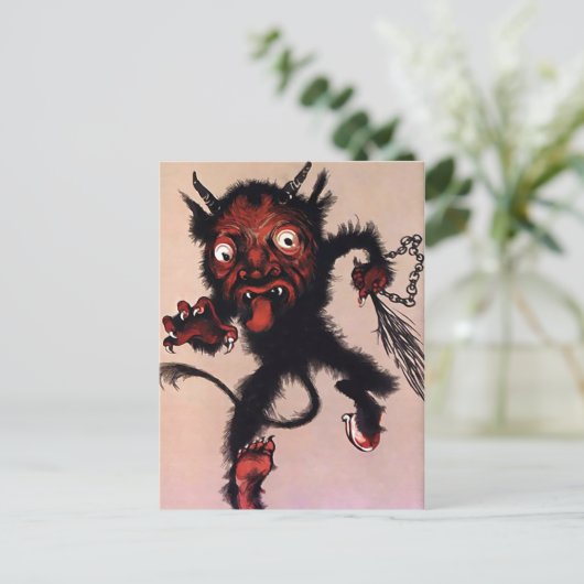 Krampus Art Briefkaart (Staand voorkant)