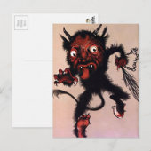  Krampus Art Briefkaart (Voorkant / Achterkant)