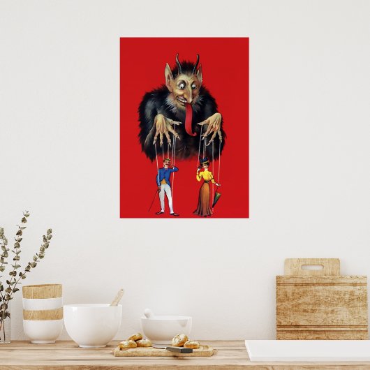  Krampus Art Poster (Keuken)