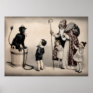Krampus Art Poster