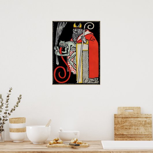  Krampus Art Poster (Keuken)