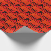Krampus Art Wrapping Paper Cadeaupapier (Hoek)