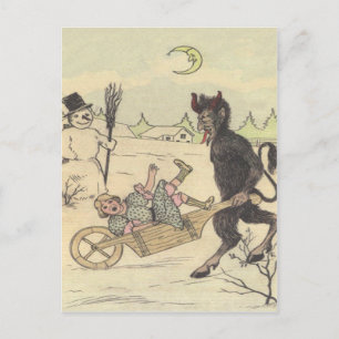 Krampus Away Bad Child Briefkaart