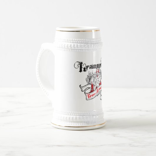 Krampus Beer Stein Bierpul (Voorkant links)