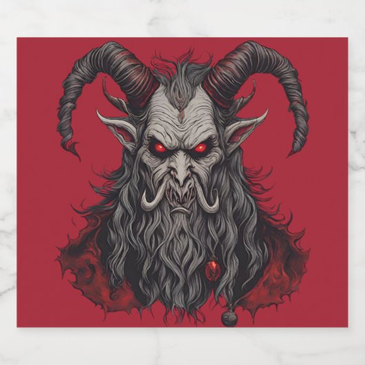 Krampus Bier Etiket (Enkel label)