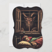 Krampus blank feestdagenkaart (Voorkant)