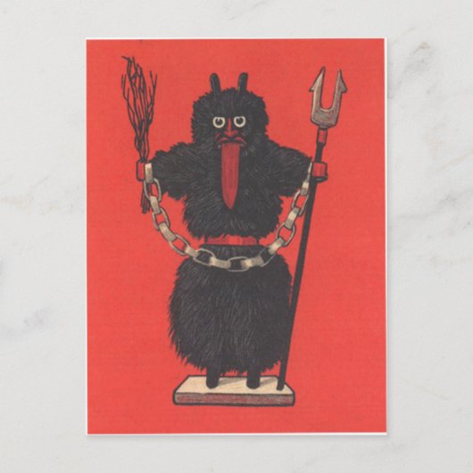 Krampus Briefkaart (Voorkant)