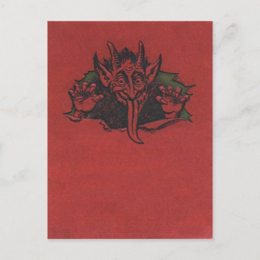 Krampus Briefkaart (Voorkant)