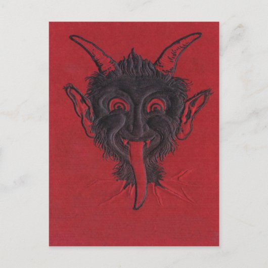 Krampus Briefkaart (Voorkant)