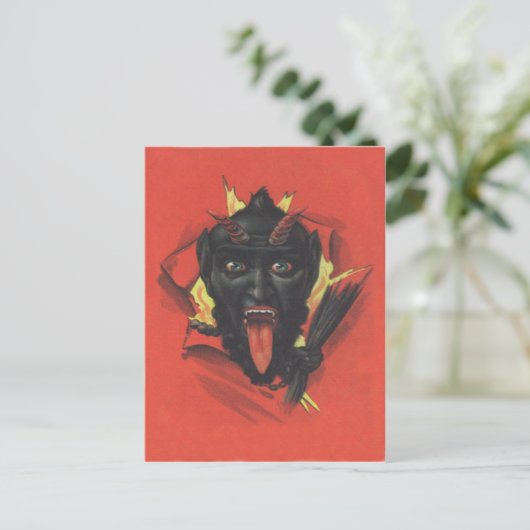 Krampus Briefkaart (Staand voorkant)