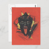 Krampus Briefkaart (Voorkant / Achterkant)