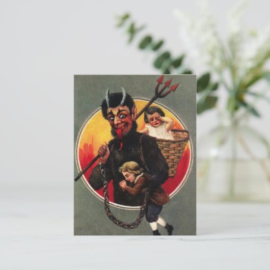  Krampus Briefkaart (Staand voorkant)