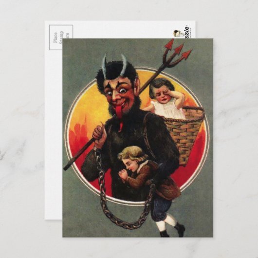  Krampus Briefkaart (Voorkant / Achterkant)