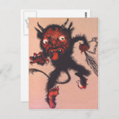 Krampus Briefkaart (Voorkant / Achterkant)