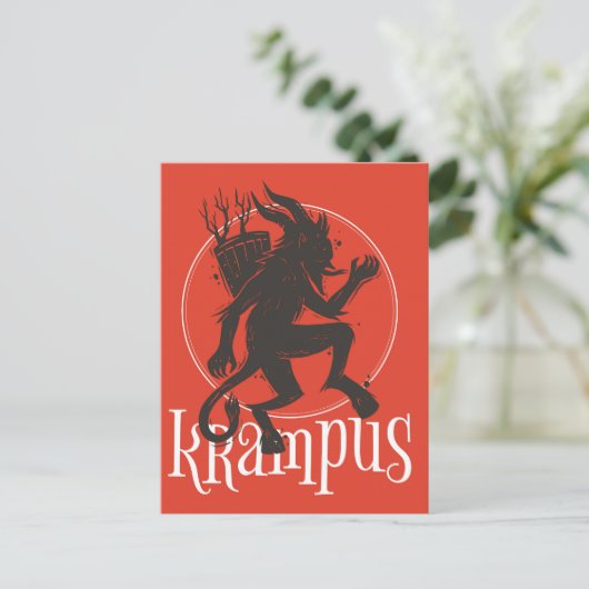 Krampus Briefkaart (Staand voorkant)