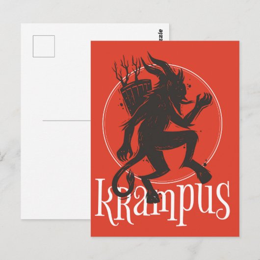 Krampus Briefkaart (Voorkant / Achterkant)