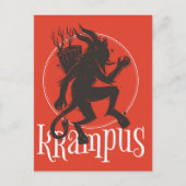 Krampus Briefkaart (Voorkant)