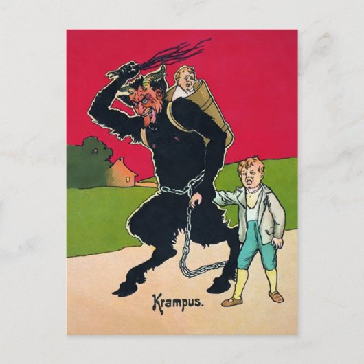  Krampus Briefkaart (Voorkant)