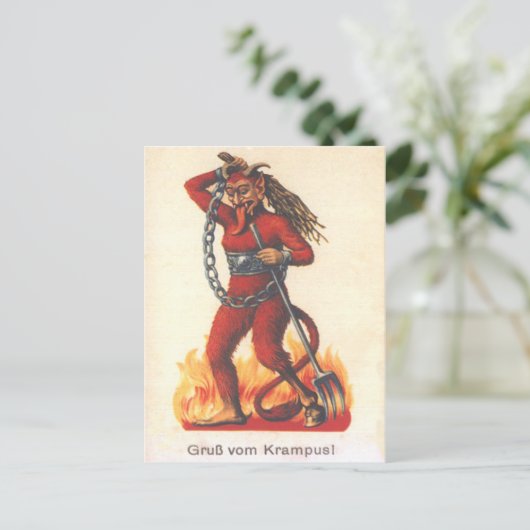 Krampus Briefkaart (Staand voorkant)