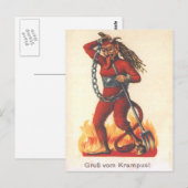 Krampus Briefkaart (Voorkant / Achterkant)